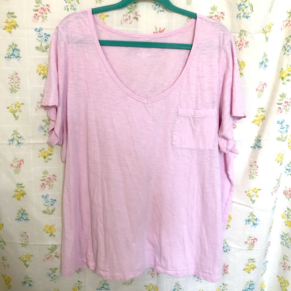 3X Lord & Taylor 100% cotton tee pink